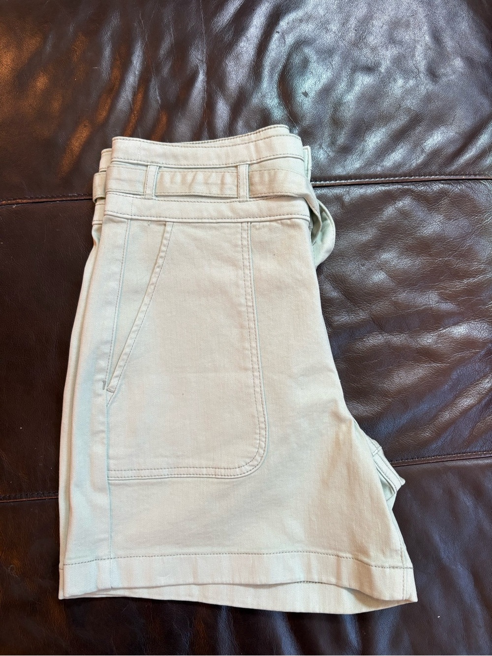 White House Black Market Sage Mint High-Rise Shorts